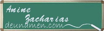 Anine Zacharias Visitenkarte